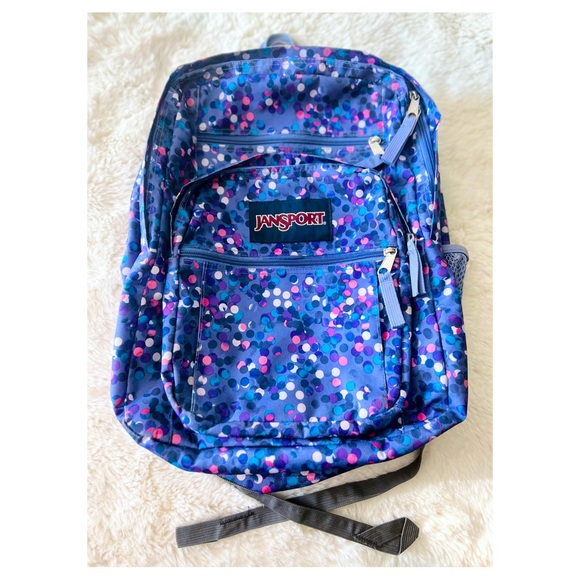 COPY - EUC Jansport Backpack Medium Large Excellent Condition & Clean Polka Dot… - Picture 1 of 15